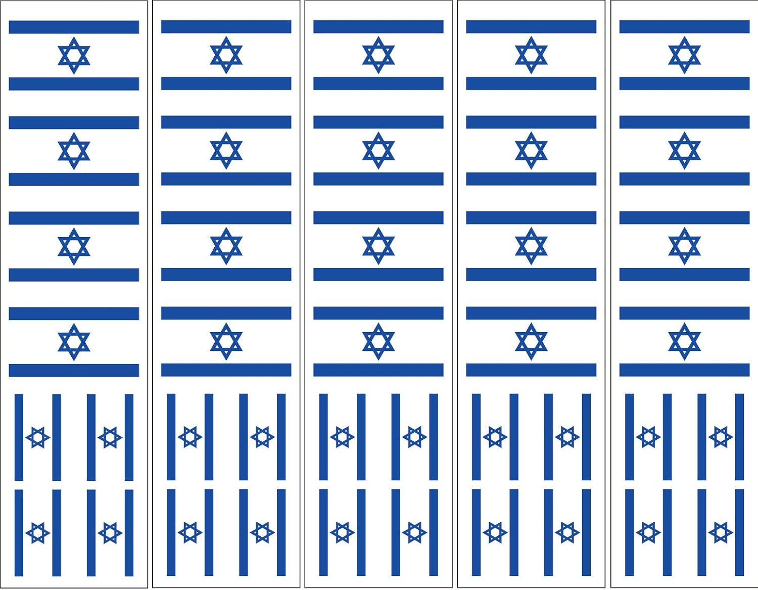40 Tattoos: Israeli Flag, Israel Party Favors