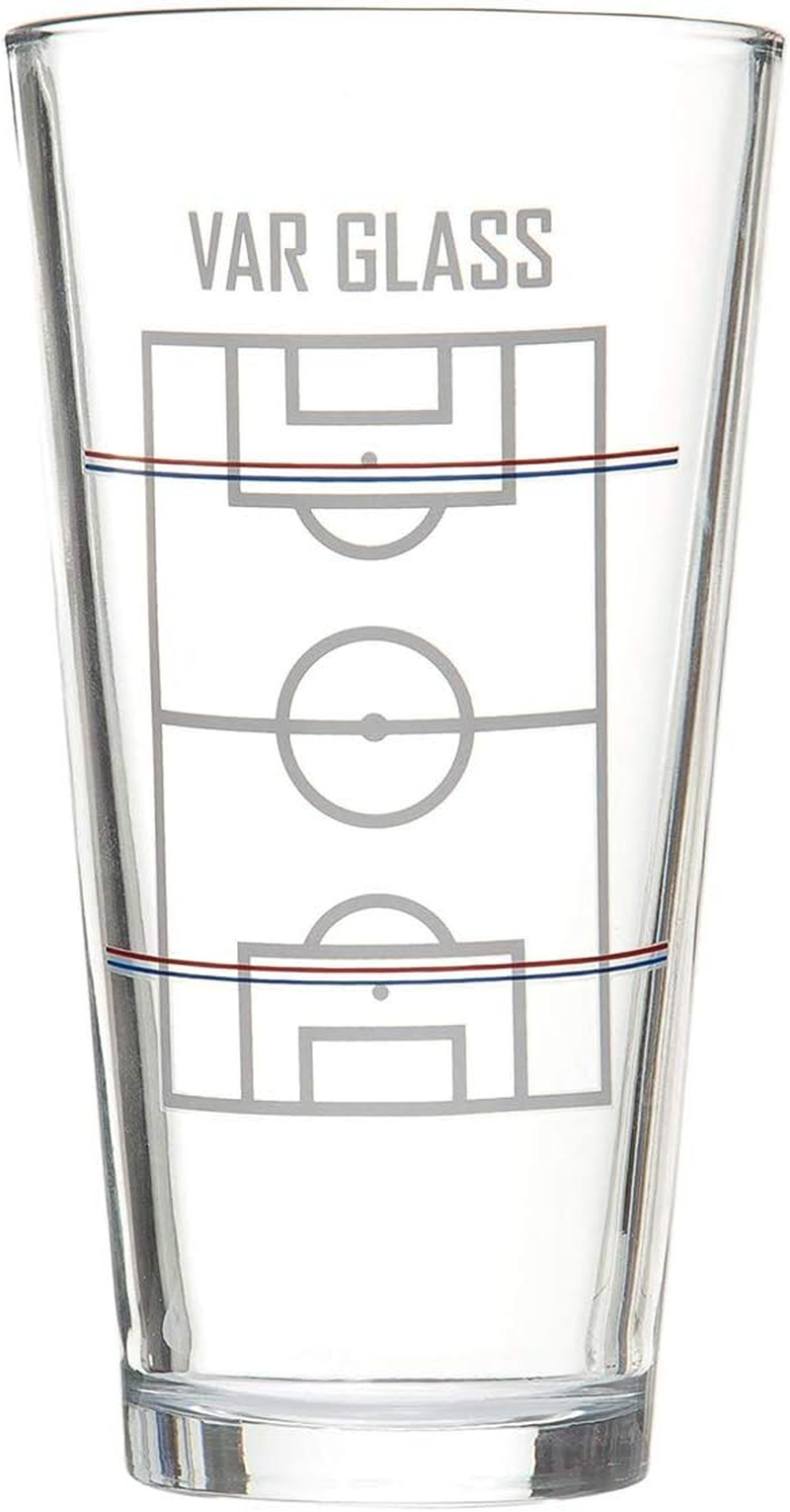 CKB LTD VAR Beer Glass and Drinking Game - Football Theme - Novelty Gift Set - 570Ml image number 5