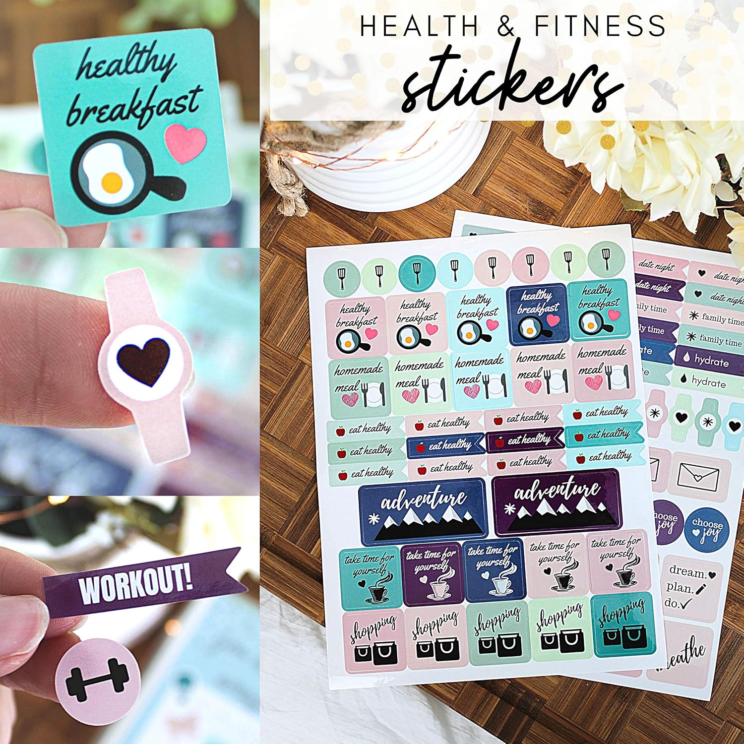 Busy Bee Planners Monthly Weekly Daily Planner Sticker Set for Enhanced Productivity image number 2