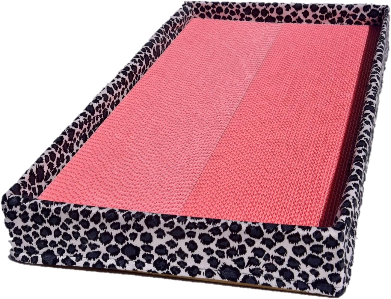 Tono Core Co., Ltd. Color Nail Sharpener [Togitai Nyan! Tea Leopard Cream] Wide Type with Frame Powder Cat Claw Sharpener Made in Japan Durable