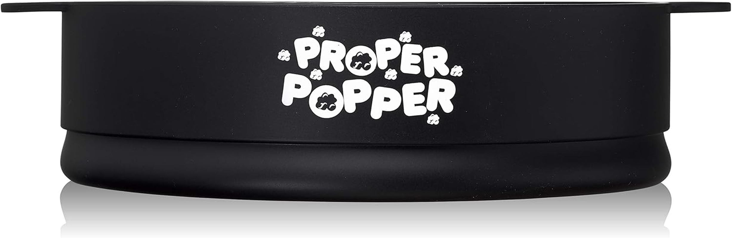 The Original Proper Popper Microwave Popcorn Popper, Silicone Popcorn Maker, Collapsible Bowl BPA Free & Dishwasher Safe - (Black) - Green image number 5
