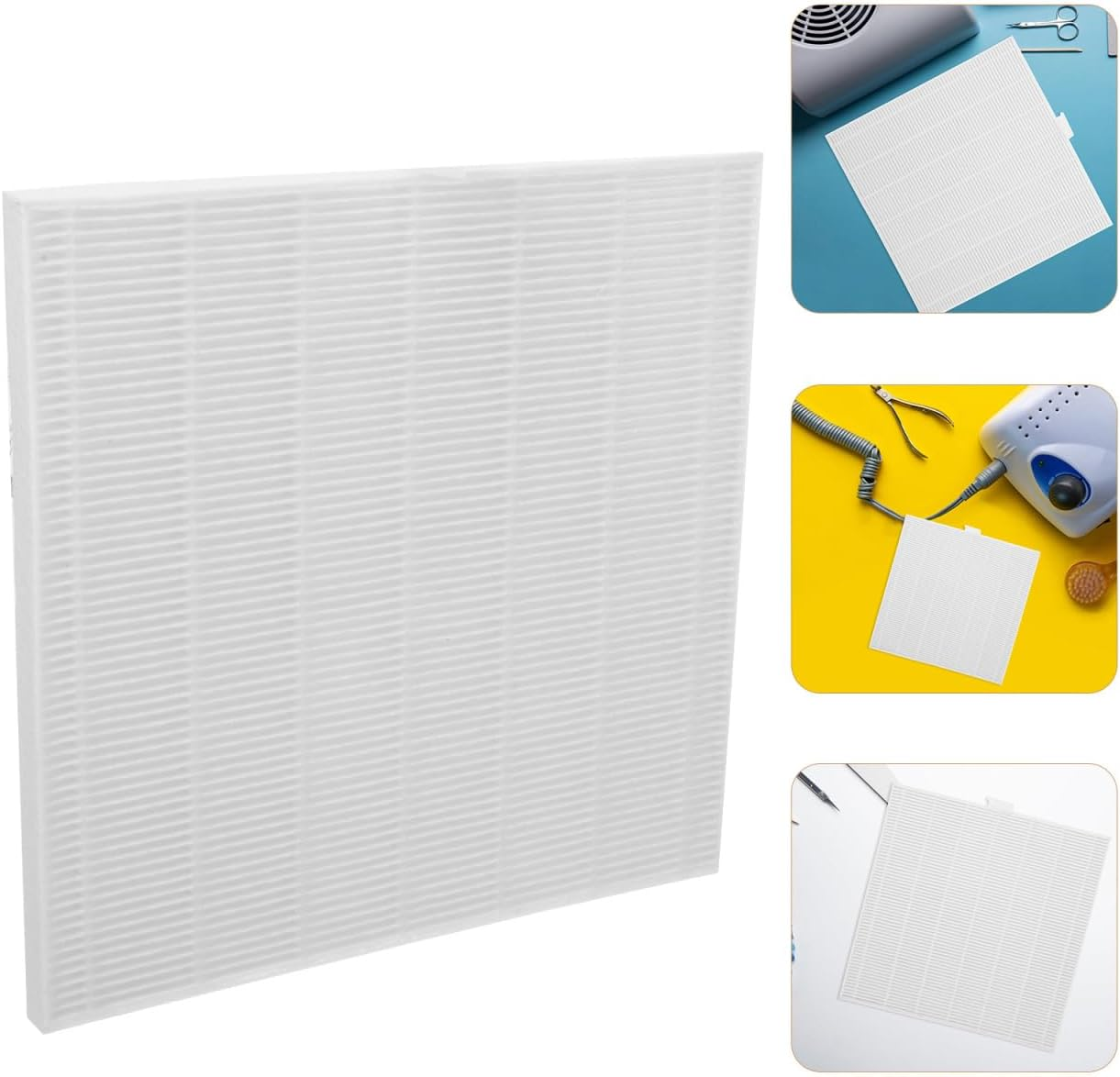 Healeved Pack of 2 Filters for Nail Sucker Manicure Professional Nail Vacuum Cleaner for Replacement Filter Accessories for White Plastic Manifold Parts image number 6