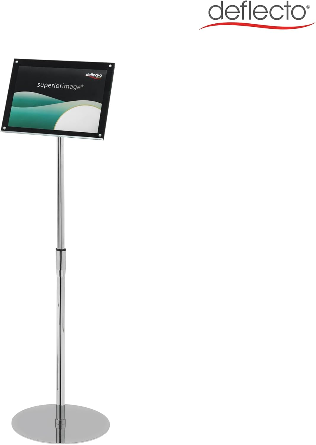 Deflecto Sign Holder with Bevel Magnetic Cover Floor-Standing Heavyweight H680-1060Mm A3 Ref DE790645 image number 5