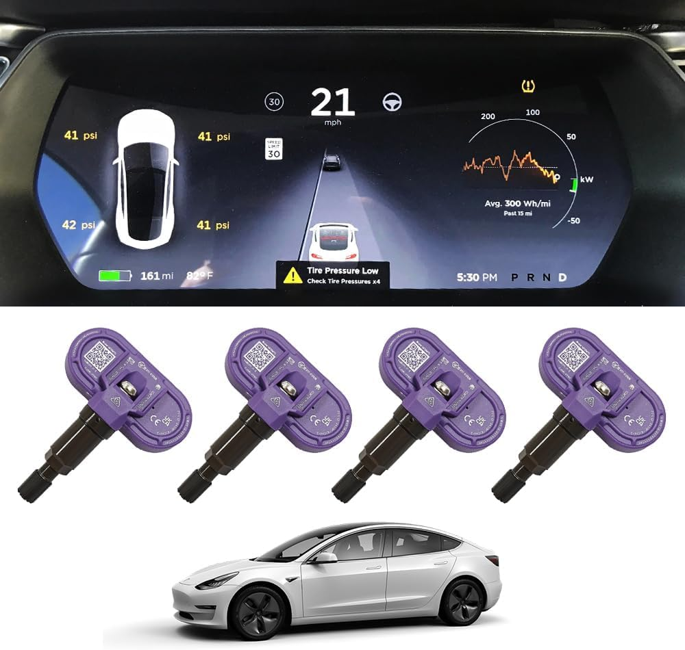 B-Qtech Tesla Bluetooth TPMS Sensor Tire Pressure Monitoring System Sensor Compatible with Tesla Model 3, Model Y, Model S, Model X 2021 2022 2023 image number 6