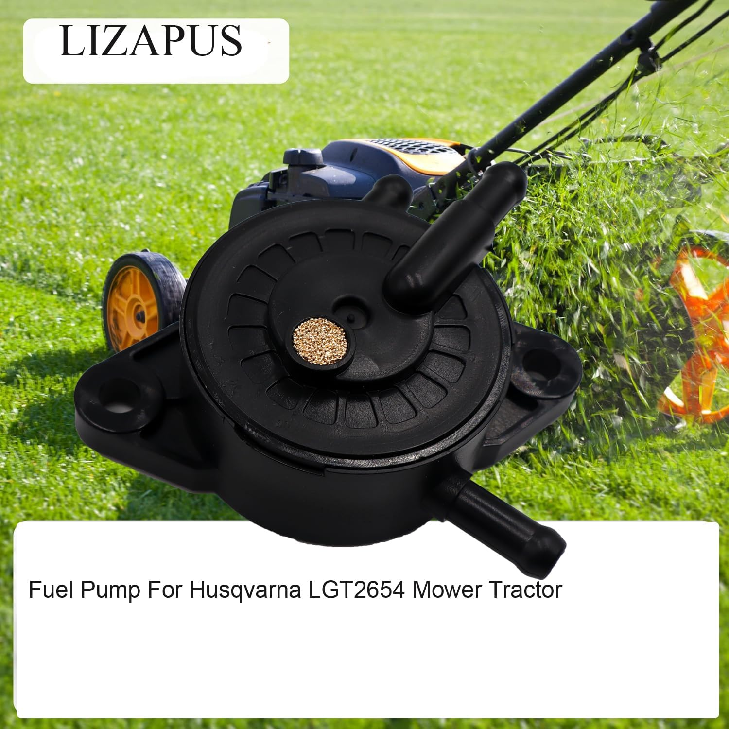 Fuel Pump Compatible with Husqvarna LGT2654 Mower Tractor Fuel Pump Valve