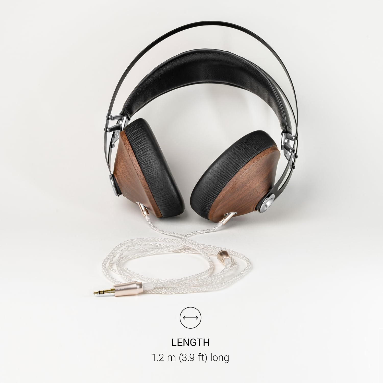 Meze Audio 99 Series Silver Plated Upgrade Cable 3.5Mm Jack | Headphones Hifi Cable Replacement 3.5Mm Male to Dual TS Mono 3.5Mm Male Connector Plug | Cable Length 1.2M/3.9Ft image number 4