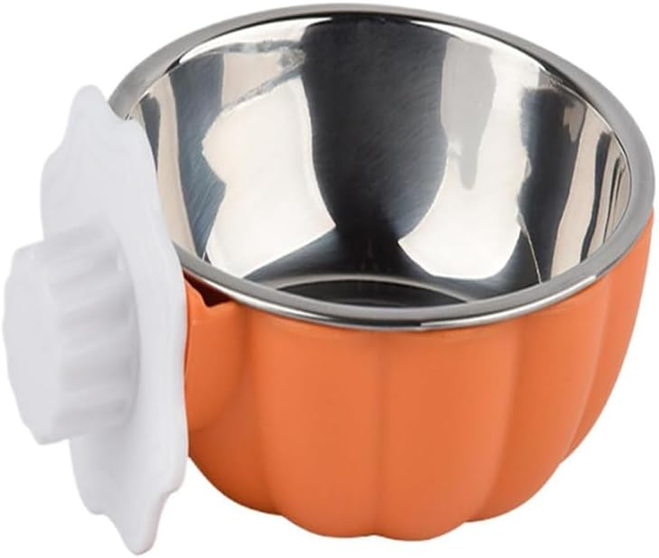 Limcryspp Stainless Steel Anti-Spillage Bird Food Bowl, Hanging Parrot Food Basin, Suitable for Indoor and Outdoor Cage Keeping of Black Phoenix, Peony and Tiger Parrots to Prevent Overturning (Big) image number 3