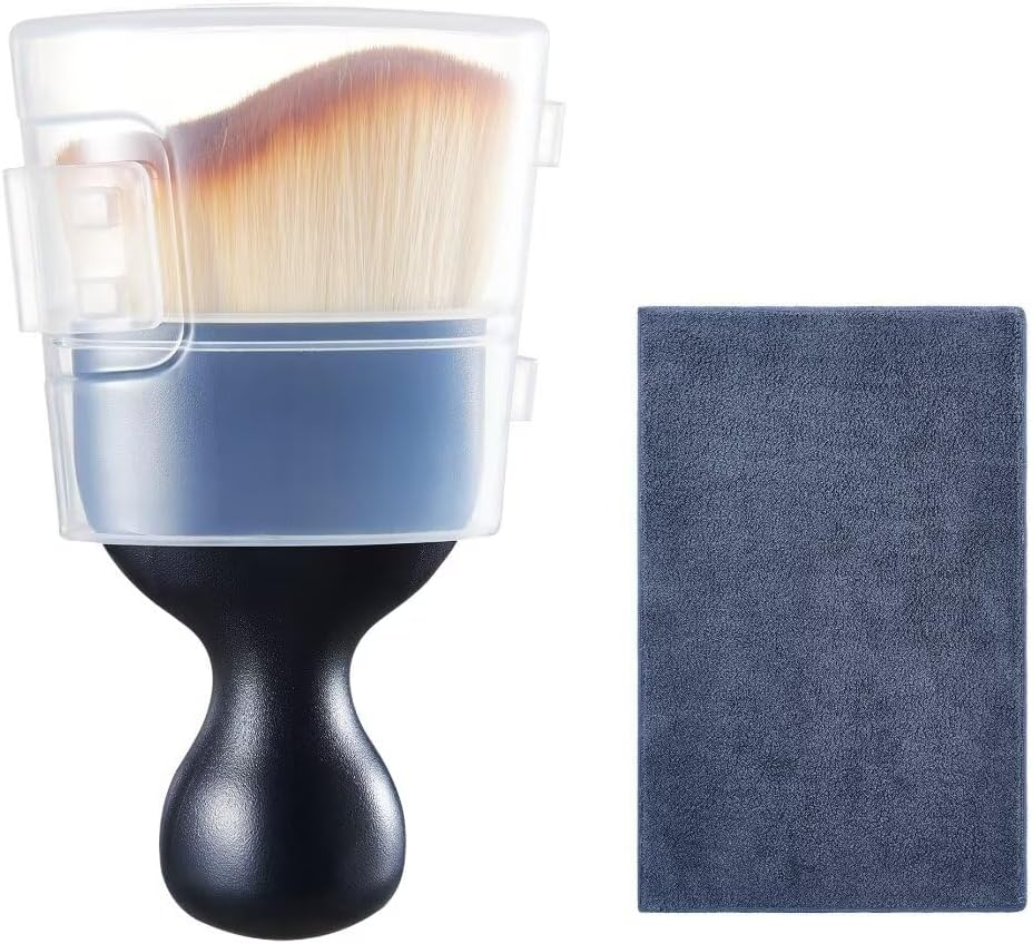 XZHFDC Car Interior and Exterior Soft Bristles Detail Dust Automotive Brush Dusting Brush Dashboard Cleaning Brush Home Office Computer Keyboard Dusting Tools+ Double-Sided Suede Cleaning Towel