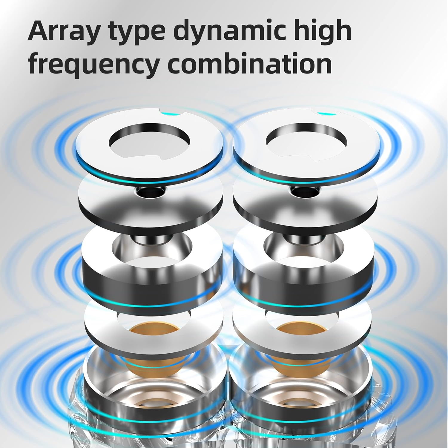 Linsoul KZ AS16 8BA Balanced Armatures In-Ear Hifi Metal Earphones with Aluminum Alloy Faceplate Resin Cavity, 0.75Mm 2 Pin Detachable Cable (With Mic, Black) image number 5