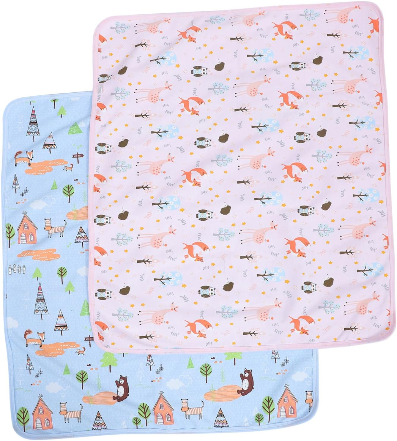 Vaguelly 2Pcs Washable Bed Pads for Bed Wetting and Comfortable Keeps Dry Night image number 3