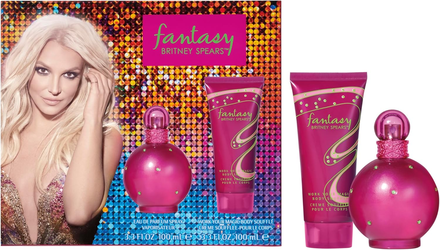 Britney Spears Women'S Fantasy 2 Pieces Gift Set (EDP 100Ml + Body Souffle 100Ml)