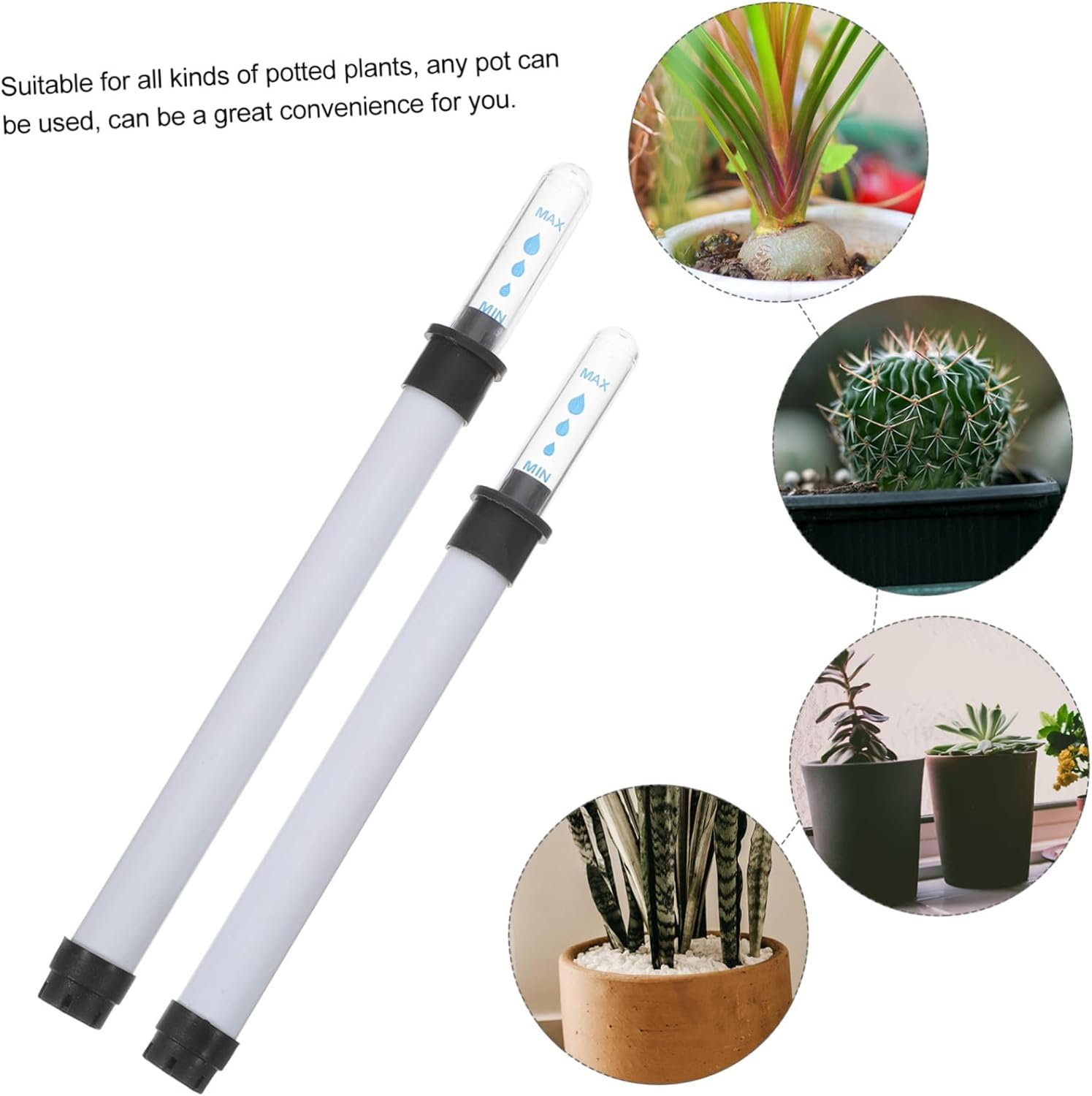 Ibasenice 4Pcs Water Level Indicators for Flowerpots Water Gauge with Removable Assembly for Houseplants and Potted Plants image number 2