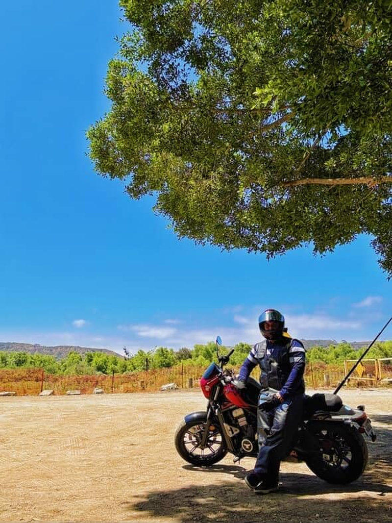 BYKR Leather Motorcycle Chaps for Men & Women Overpants Cowboy Riding Biker Vintage Chap Pants Adjustable Waist & Length