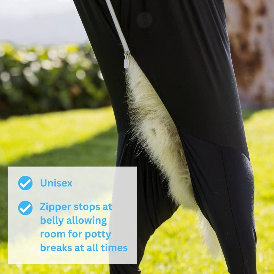 Shed Defender Sport Dog Onesie for Dog Shedding, Seen on Shark Tank, Lightweight Breathable, Bodysuit for Dogs, Pet Jumpsuit, Dog Body Suit, Shed Shirt, Full Body Shed Suit, Hot Spots, Vet Approved image number 1