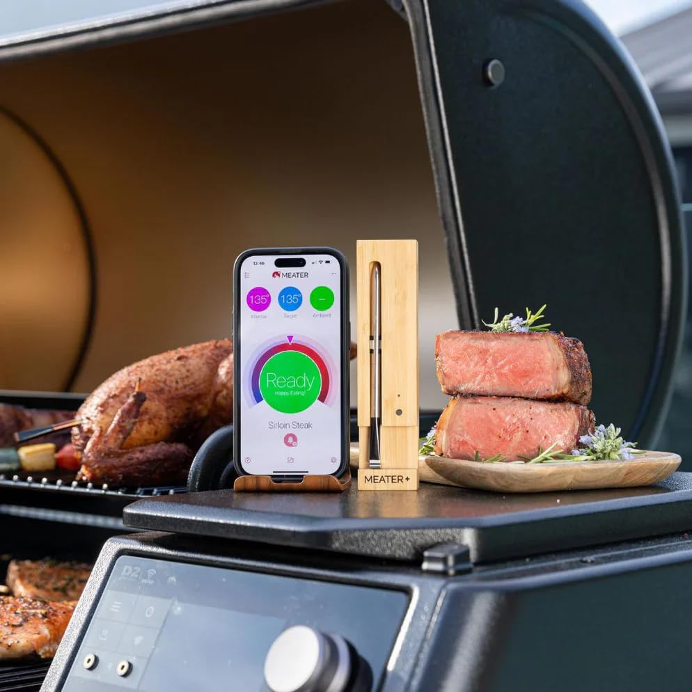 New MEATER+ 50 Metre Long Range Smart Wireless Meat Thermometer for the Oven Grill Kitchen BBQ Smoker Rotisserie with Bluetooth and Wifi Digital Connectivity image number 4