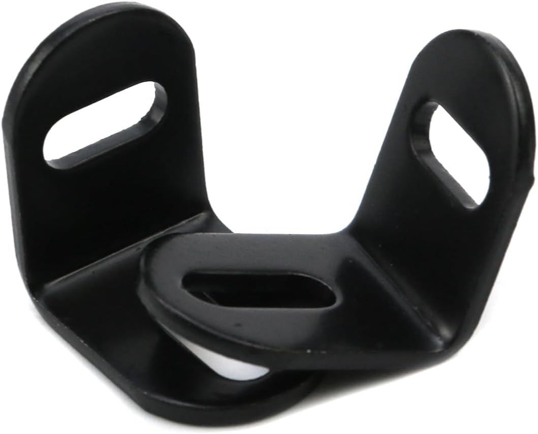 KUMGROT 20 Pcs Adjustable Wood Table Top Expansion Bracket Corner L Brackets Clips Fastener Connector Woodworking Fasteners Hardware Right Angle Corner Brace, Black image number 2