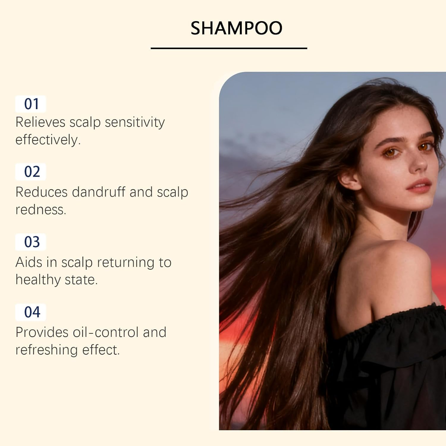 Ginger Hair Care Shampoo, Anti-Dandruff Oil-Control Hair Wash for Itchy Scalp, Ginger Root Extract Cleanse for Dry Scalp Comfort, Thickening to Reduce Breakage for Thinning Hairs (4) image number 3