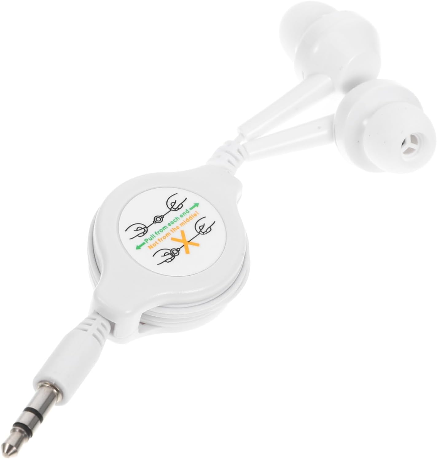 HONMEET Ear Headphones Lightweight Retractable with Connection for Players Portable Design Comfortable Cushions for Travel and Everyday image number 6