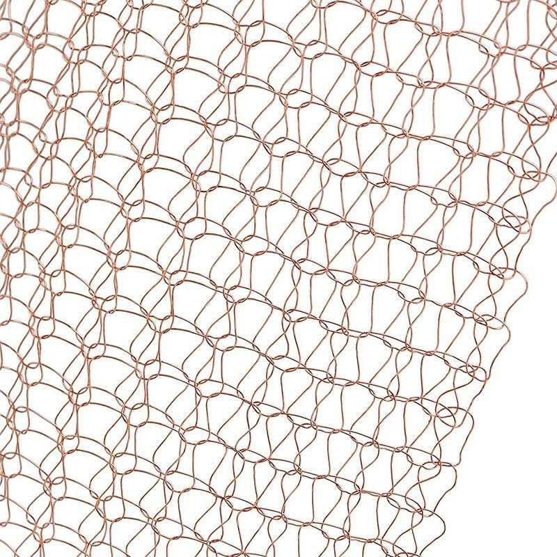 5" X 9.84Ft Stainless Steel Wire Mesh Roll - Double Layer Flexible Metal Mesh for Rodent Control, Hole Fill Fabric Gap Blocker, DIY & Garden Protection (Gold) image number 5