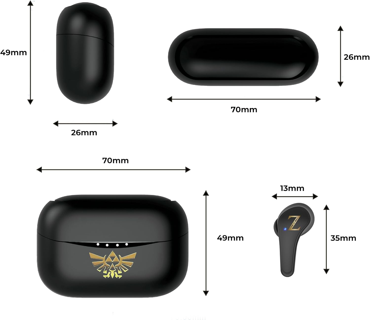 OTL Nintendo Legend of Zelda TWS Wireless Earpods image number 5