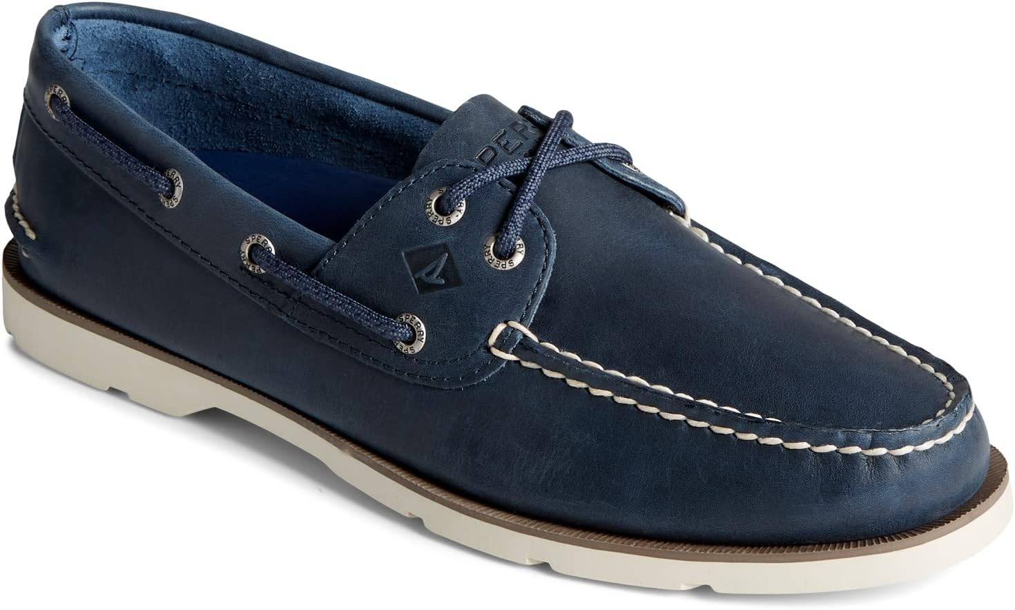 Sperry Mens Leeward 2-Eye Cascade Boat Casual Shoes - Blue image number 1