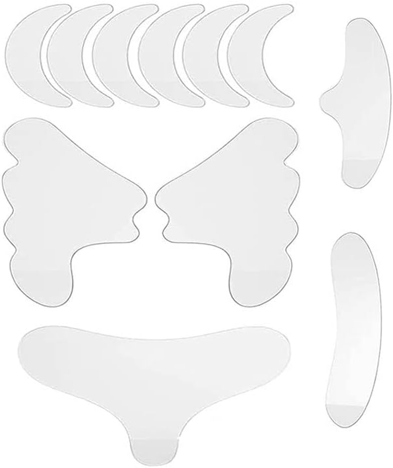 11Pcs Face Wrinkle Patches,Neck & Forehead Wrinkle Patches,Silicone Face Patches anti Wrinkle Patches to Reduce Fine Wrinkles,Reusable Skin Lines Prevention Wrinkle Pad for Women and Men image number 3