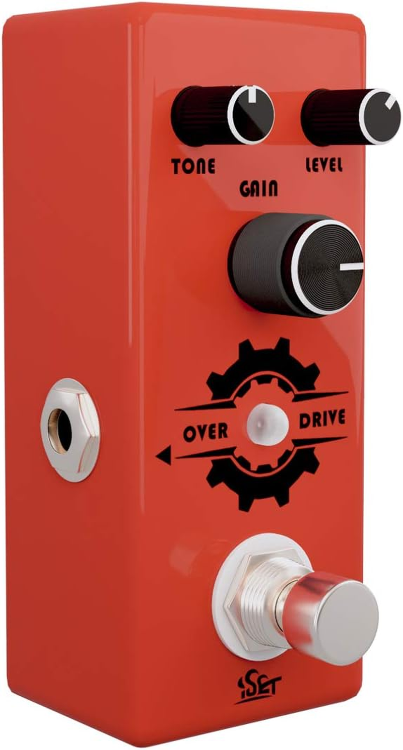 Iset Overdrive Guitar Pedal Mini Single Guitar Effect Pedal for Electric Guitar Bass True Bypass - Black image number 7