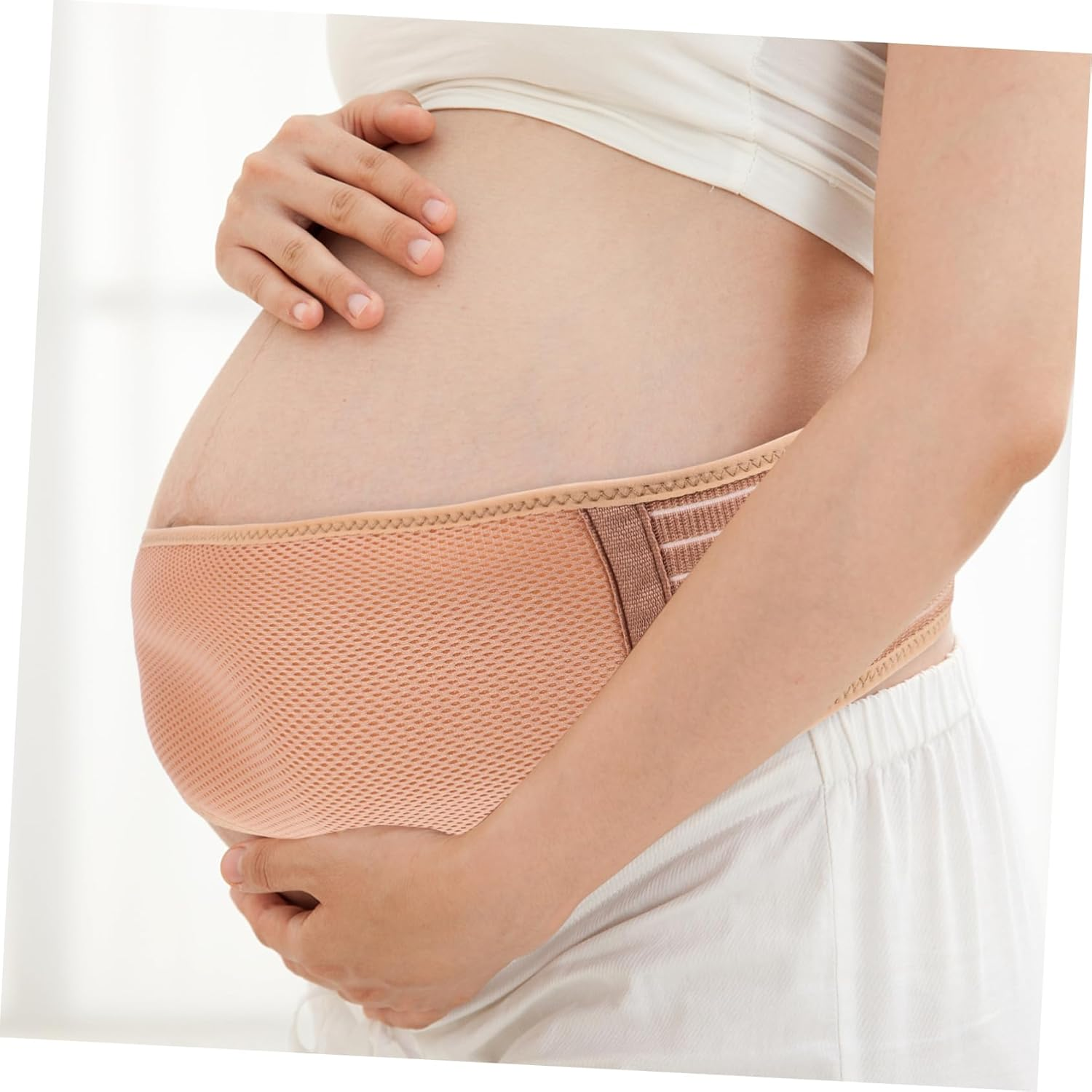 FOMIYES Women Belly Support Belt Maternity Belt Pregnancy Belly Band Ventilated Waist Support Strap Maternity Supplies image number 5