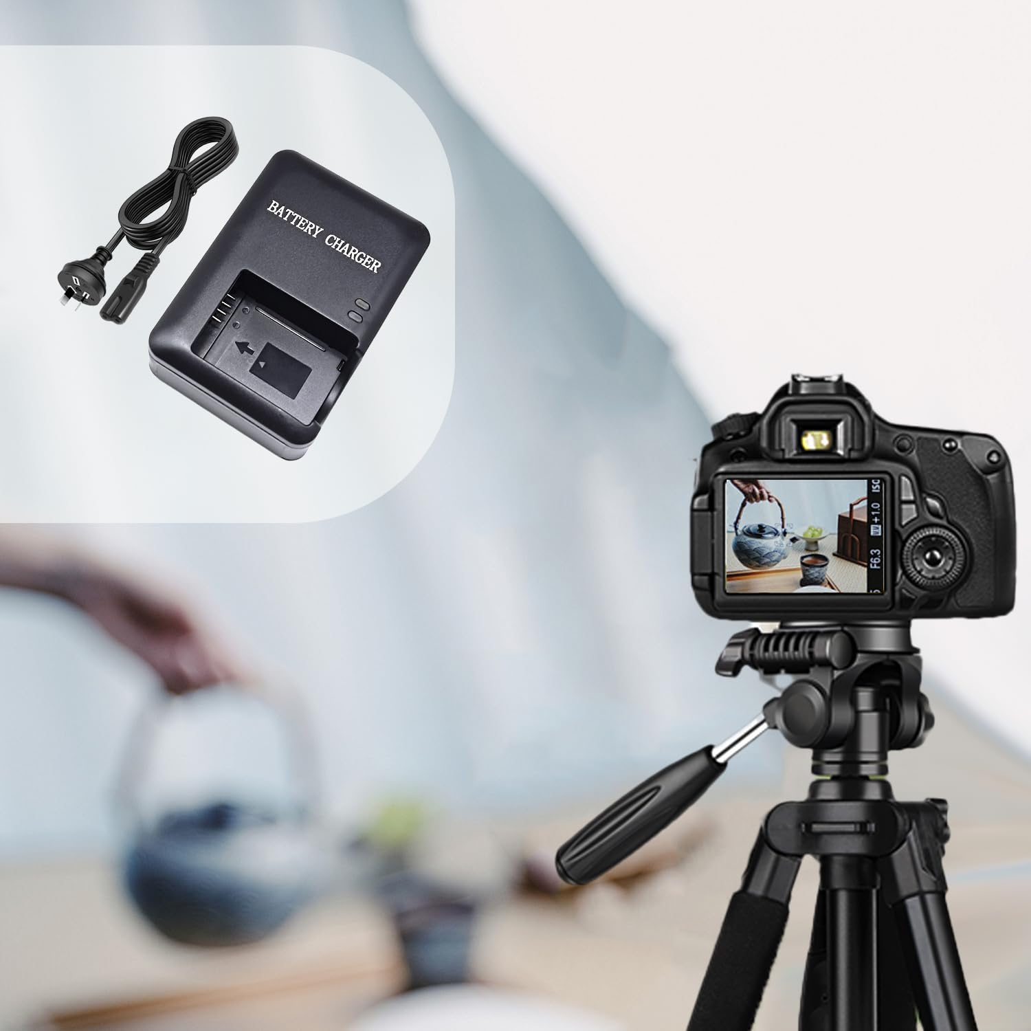 KWTOUL NB-10L Battery Charger Compatible with Canon CB-2LC CB-2LCC CB-2LCE Powershot SX40 HS SX50 HS SX60 HS G1X G3X G15 G16 Camera image number 2