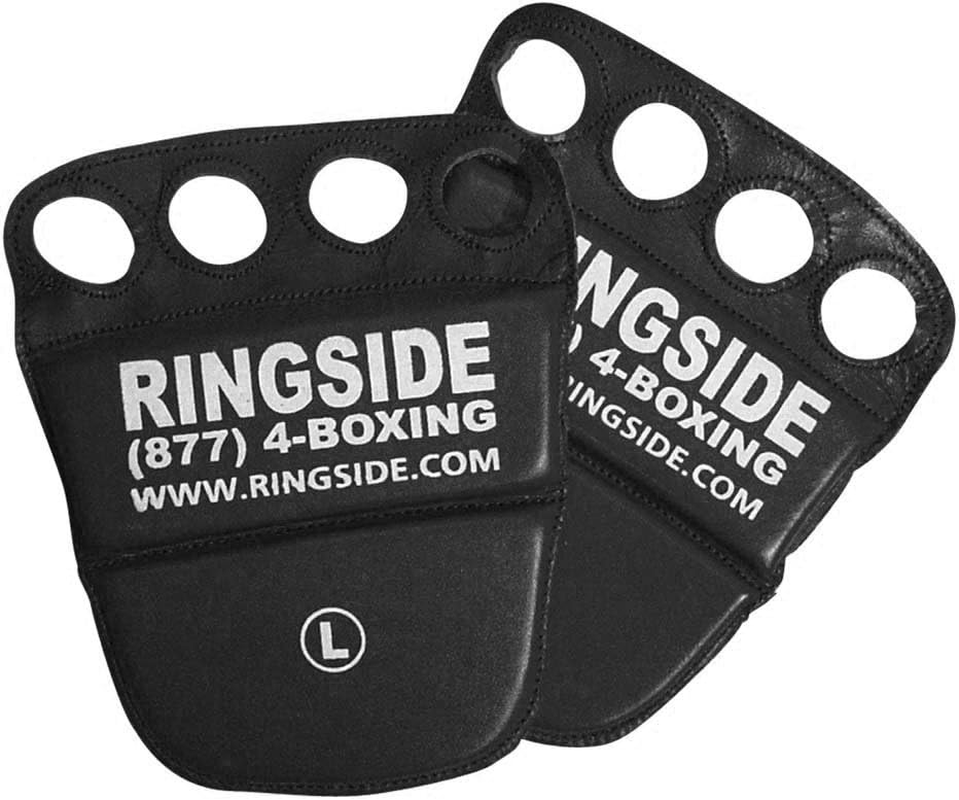 Ringside Leather Knuckle Guards, Black