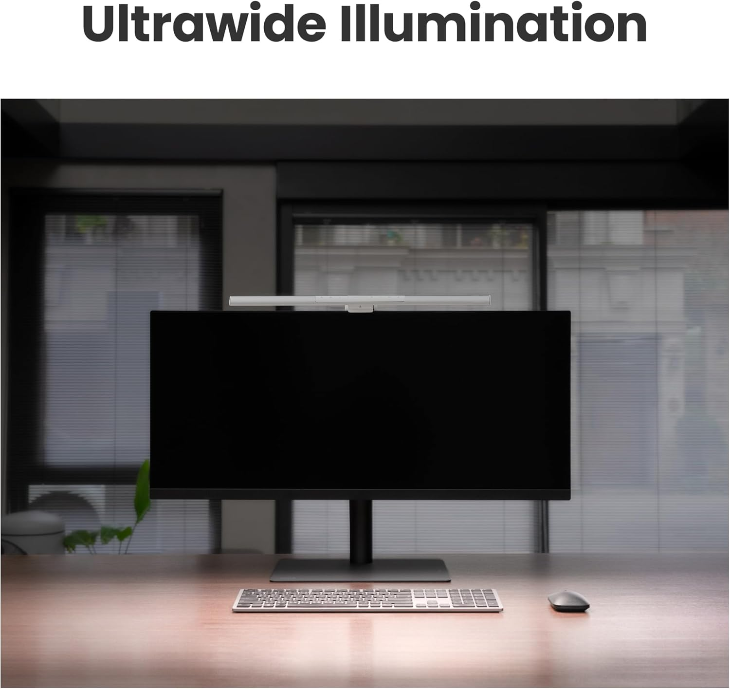 Benq Screenbar Pro LED Monitor Light (Black)/Ultrawide Illumination/Motion Sensor/Adjustable Brightness and Color Temperature/Eye-Care Light Bar/No Screen Glare/Space Saving/Curved Monitors/Usb-C image number 3