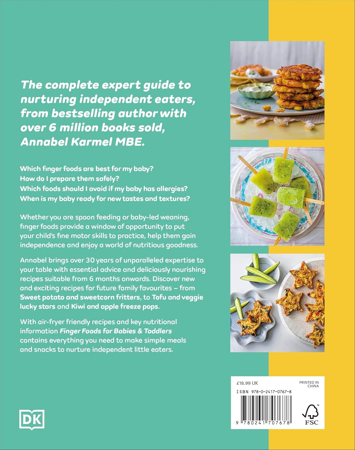 Finger Foods for Babies and Toddlers: from the No. 1 Children'S Cookery Author image number 1