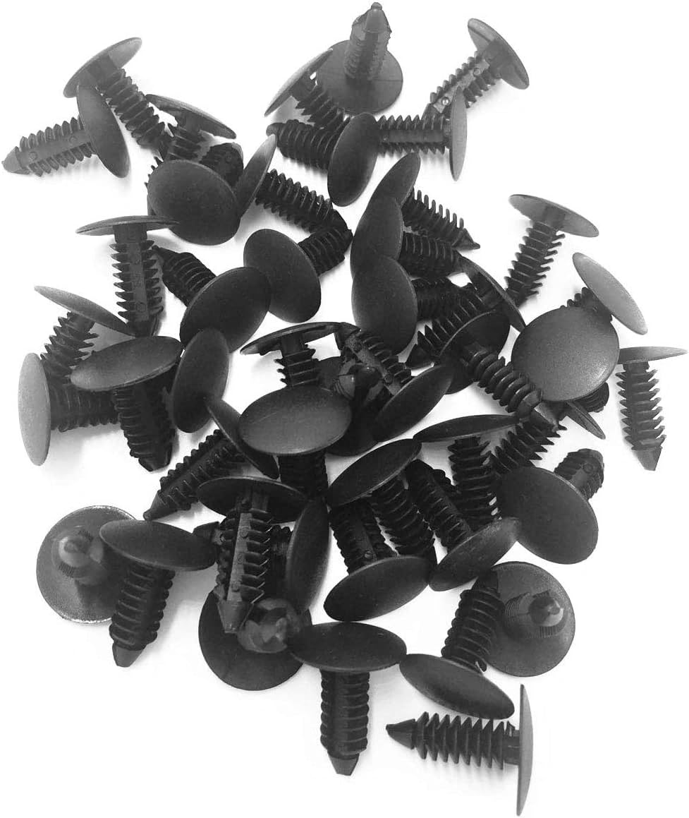 ANTS PART 100 Pcs Auto Car Fender & Bumper Shield Fastener Clips for GM #1605396, 1595864; Chrysler 6030441; Ford 388577S, W705589-S300 image number 2