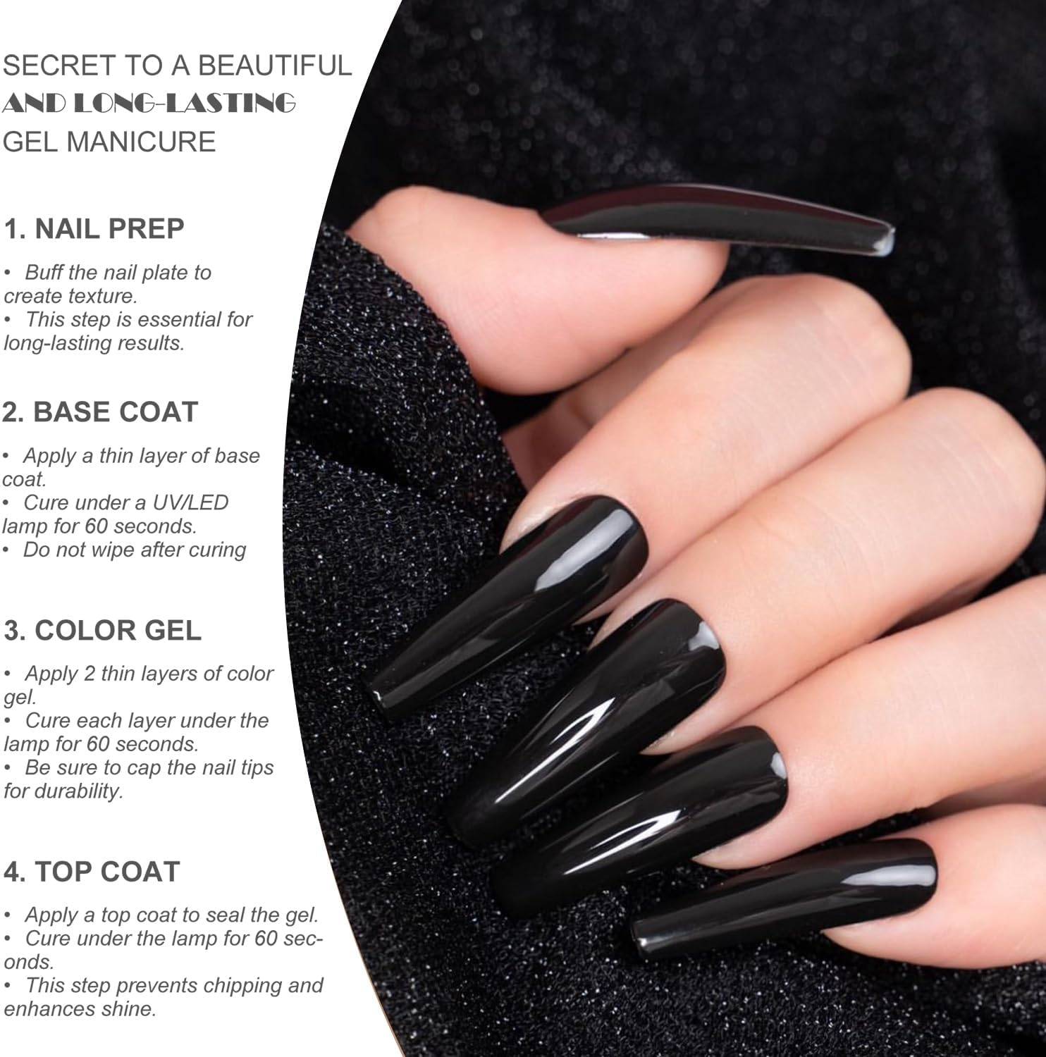 Vishine 36Pcs Pretty Blue Purple Glitter Gel Nail Polish Set, Base Coat Glossy Matte and Glitter Top Coat Nail Polish Set Green Red Pink Collection image number 2