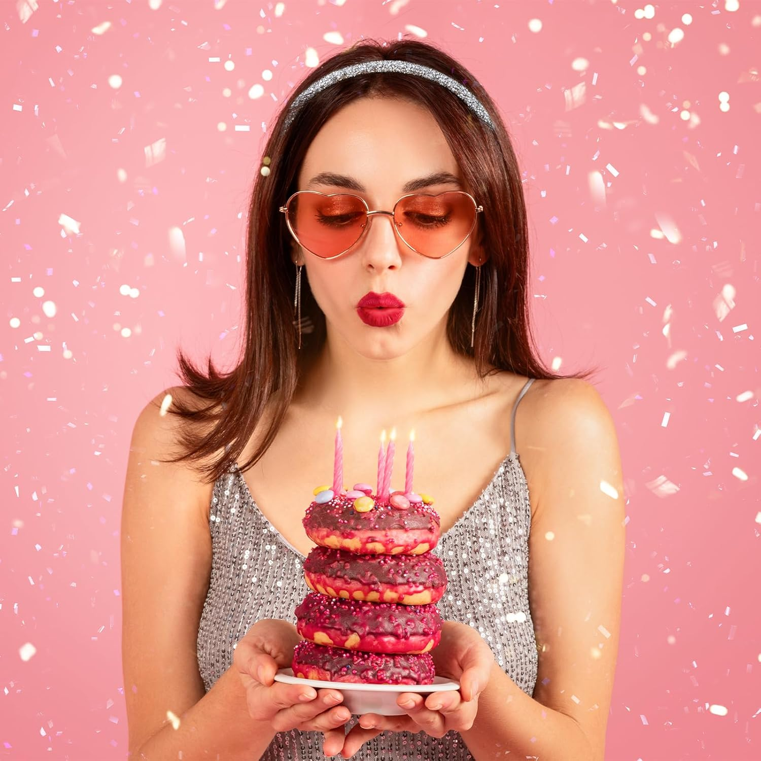 2Pcs Rhinestone Headband, Sparkly Crystal Headband for Women Girls Glitter Diamond Headbands Bling Hair Styling Accessories for Wedding Birthday Party (Black and White)