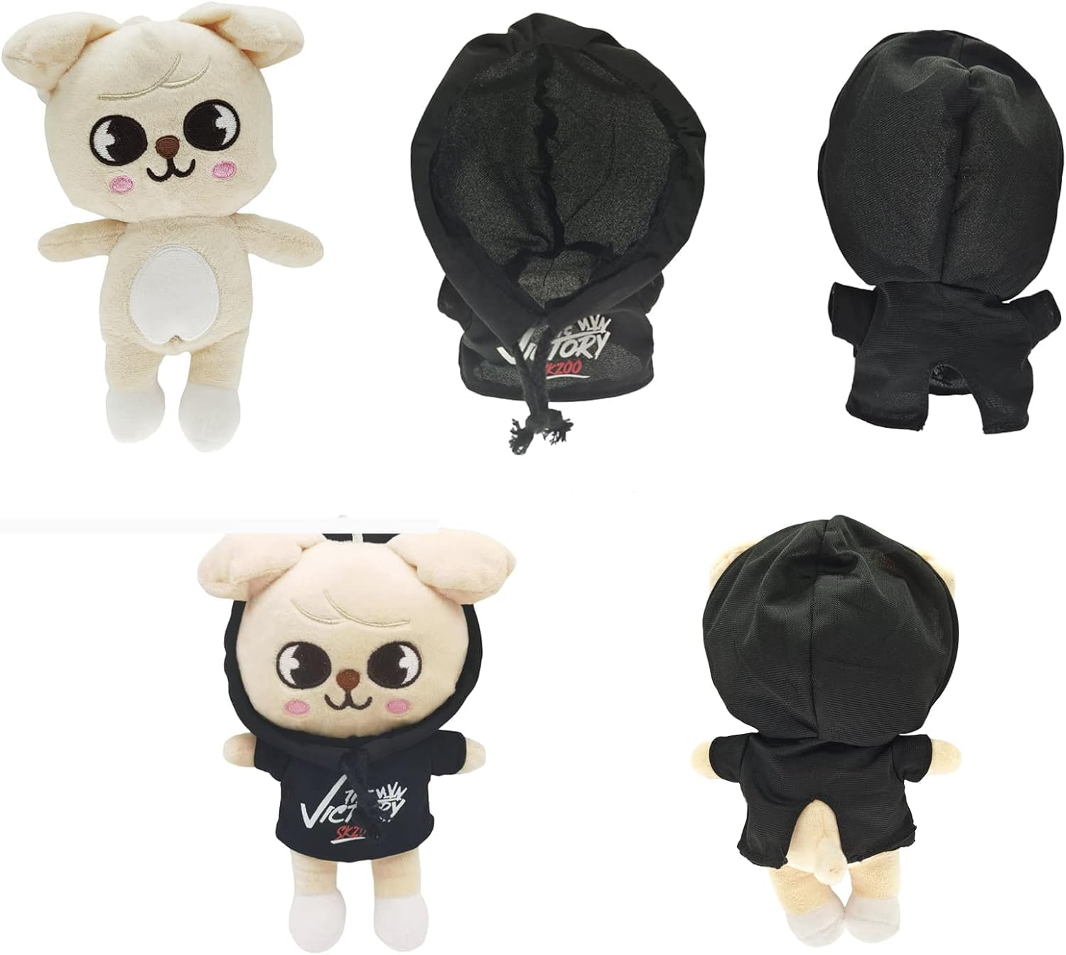 Cute Stray Kids Plush,9.8In Kawaii Skzoo Plush Toys,Creative Soft Stuffed Cartoon Plush Toy Gift Toys for Kids Fans (Puppym) - Bbokari image number 7