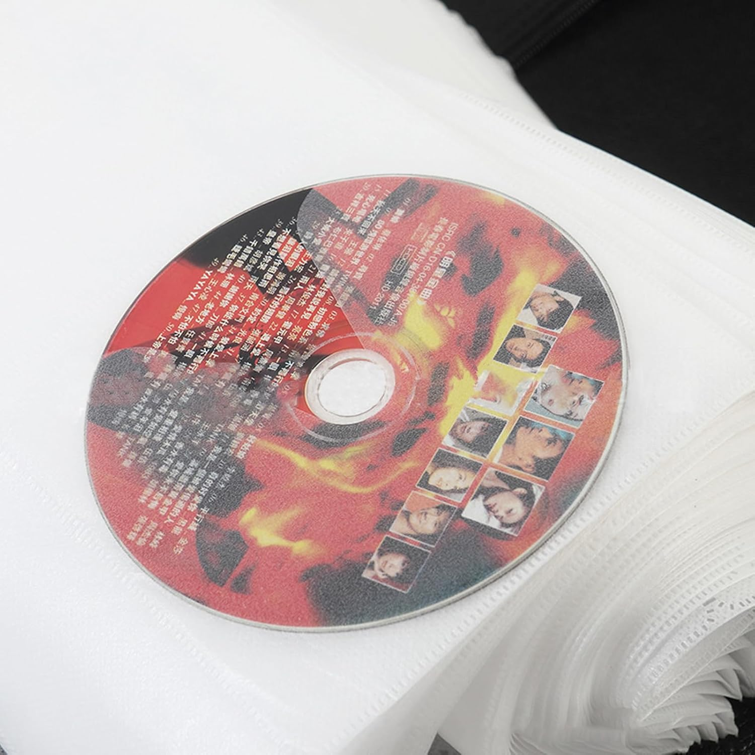 12.4 &times; 11 &times; 4.5Inch CD Case DVD Case Storage Holder 400 Capacity, Media Binder, CD Wallet, Disc Booklet(Black) image number 4