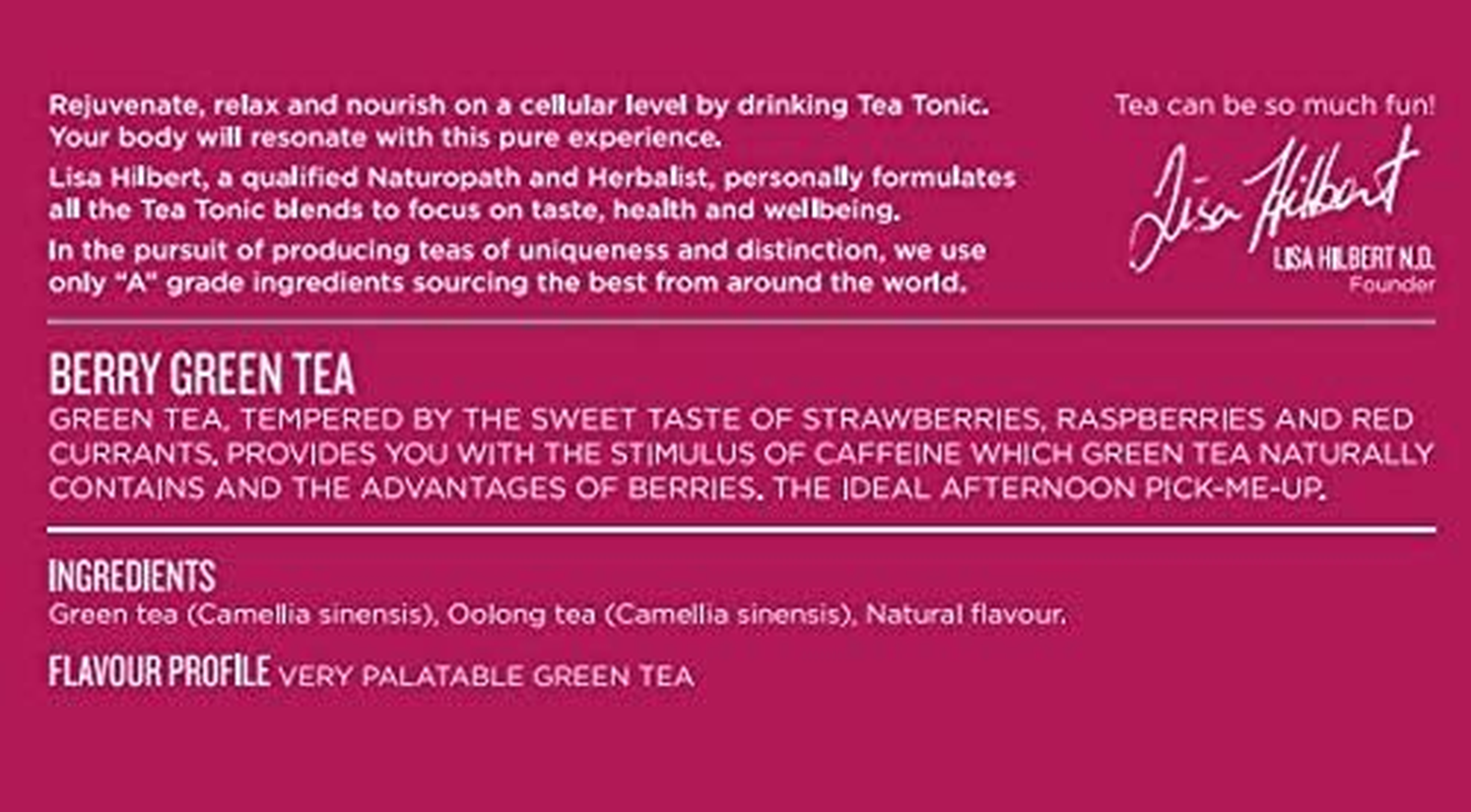 Berry Green Tea Loose Leaf Caddy Tin image number 3