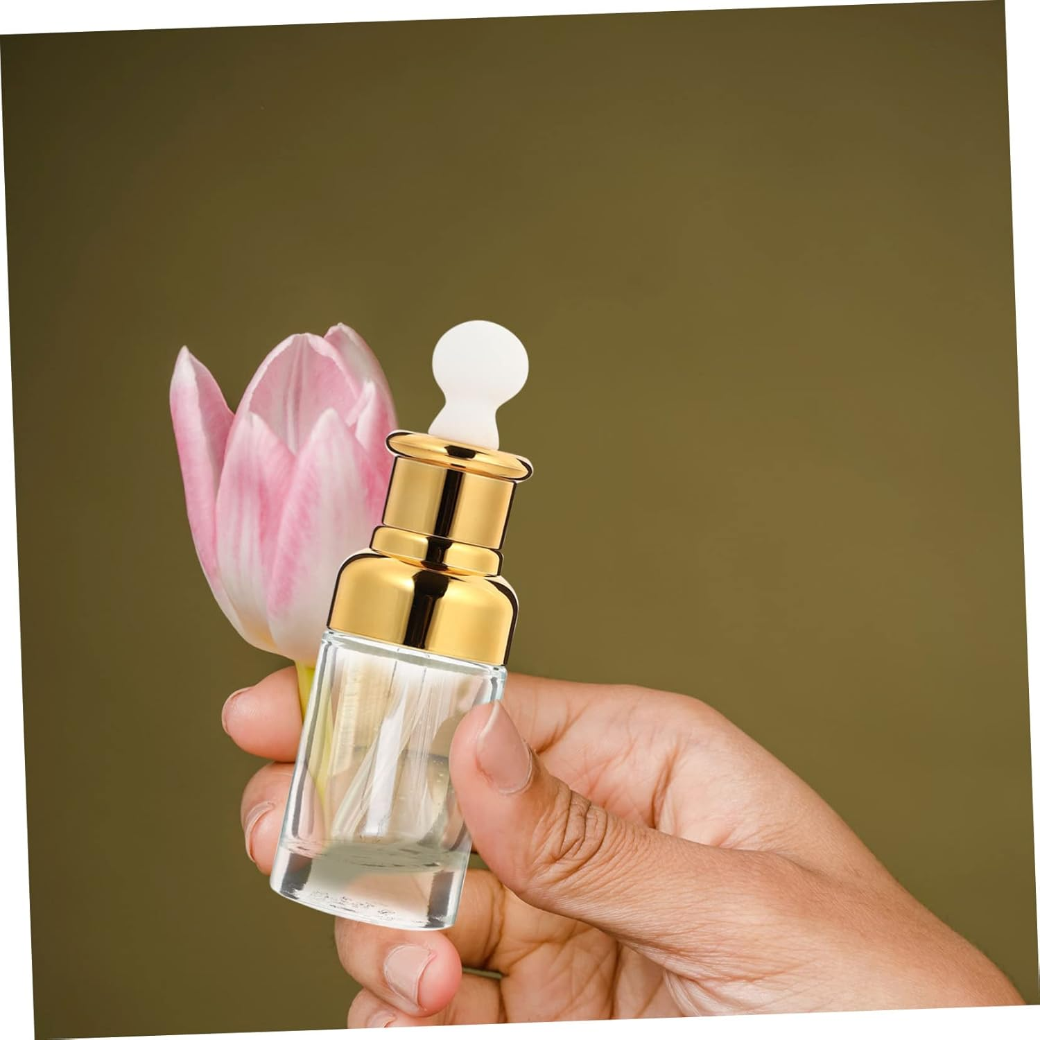 CALLARON 10Pcs Essential Oil Bottle Glass Dropper Bottle Liquid Dispenser for Medicinal Use image number 4