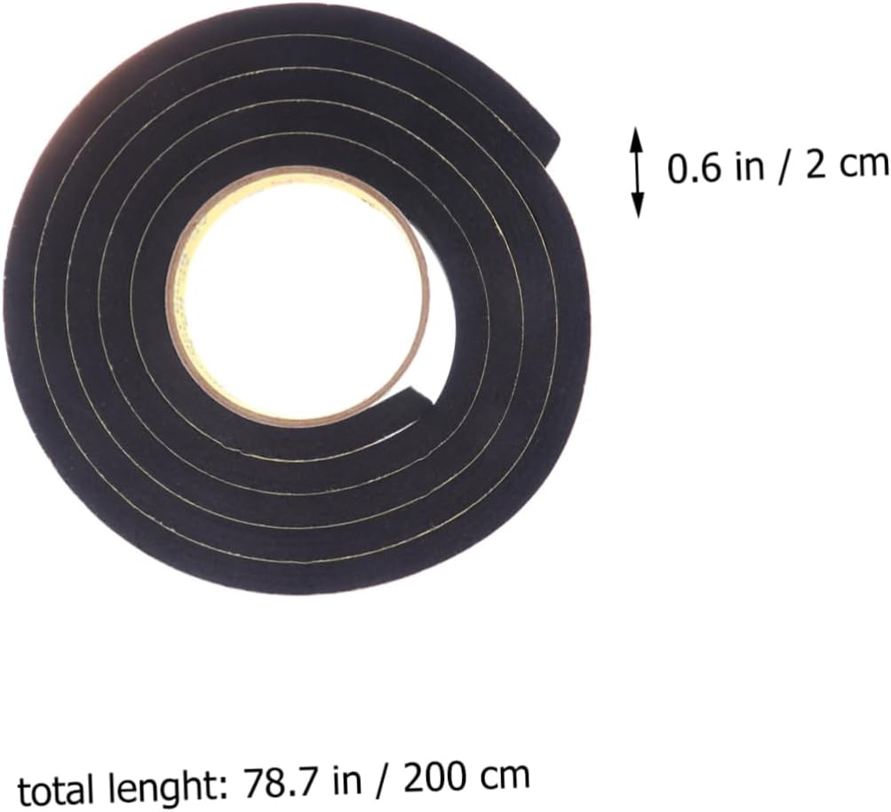 5Pcs Eva Sponge Tape Adhesive Sealing Strip Crash Tape for Indoor Outdoor Use Weatherproof Protection for Doors Trunks image number 4