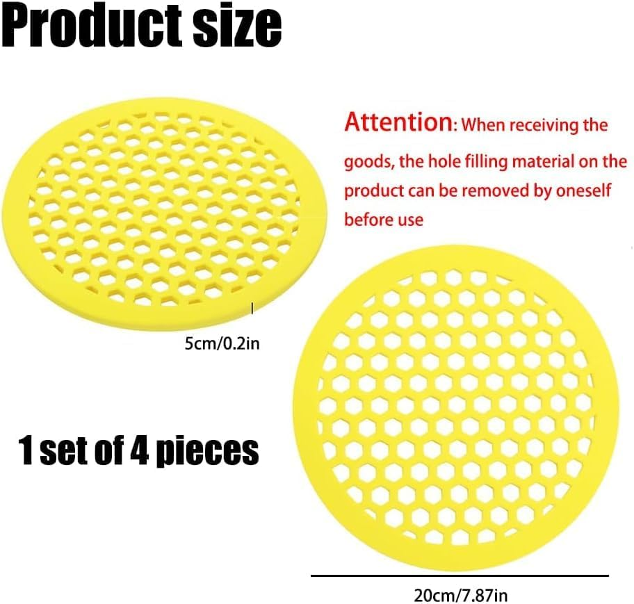 Floating Bee Island Butterfly Feeder Drinker, 4Pcs EVA Foam Bee Feeder and Butterfly Drinking Station, EVA Foam Floating Bee Waterer Butterfly Watering Station, round Shaped image number 1