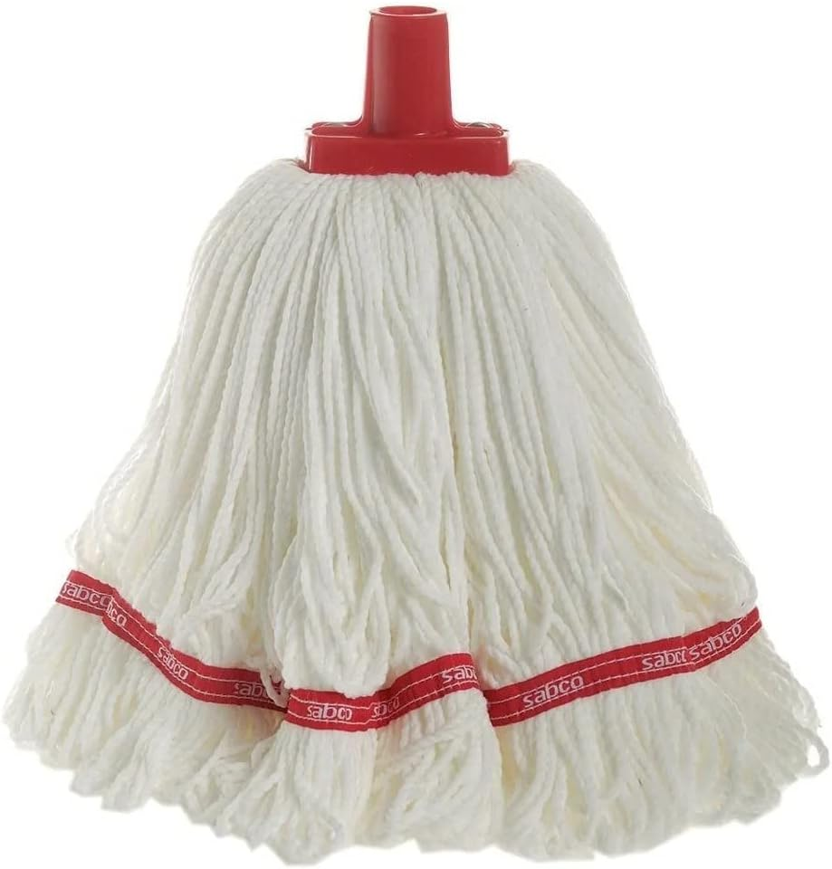 Sabco Professional Ultimate Microfibre round Mop Head, Red, 400 G