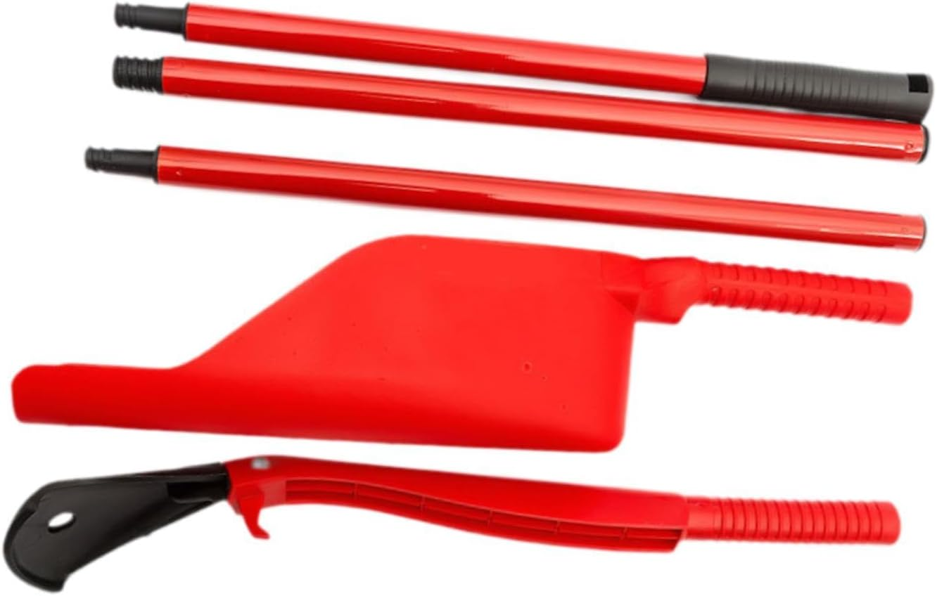 Eigell Eaves Drain Cleaner Leaf Cleaning Tools 5 Piece Set Reusable Removable Portable Stable Telescopic Gutter Cleaning Tool image number 5