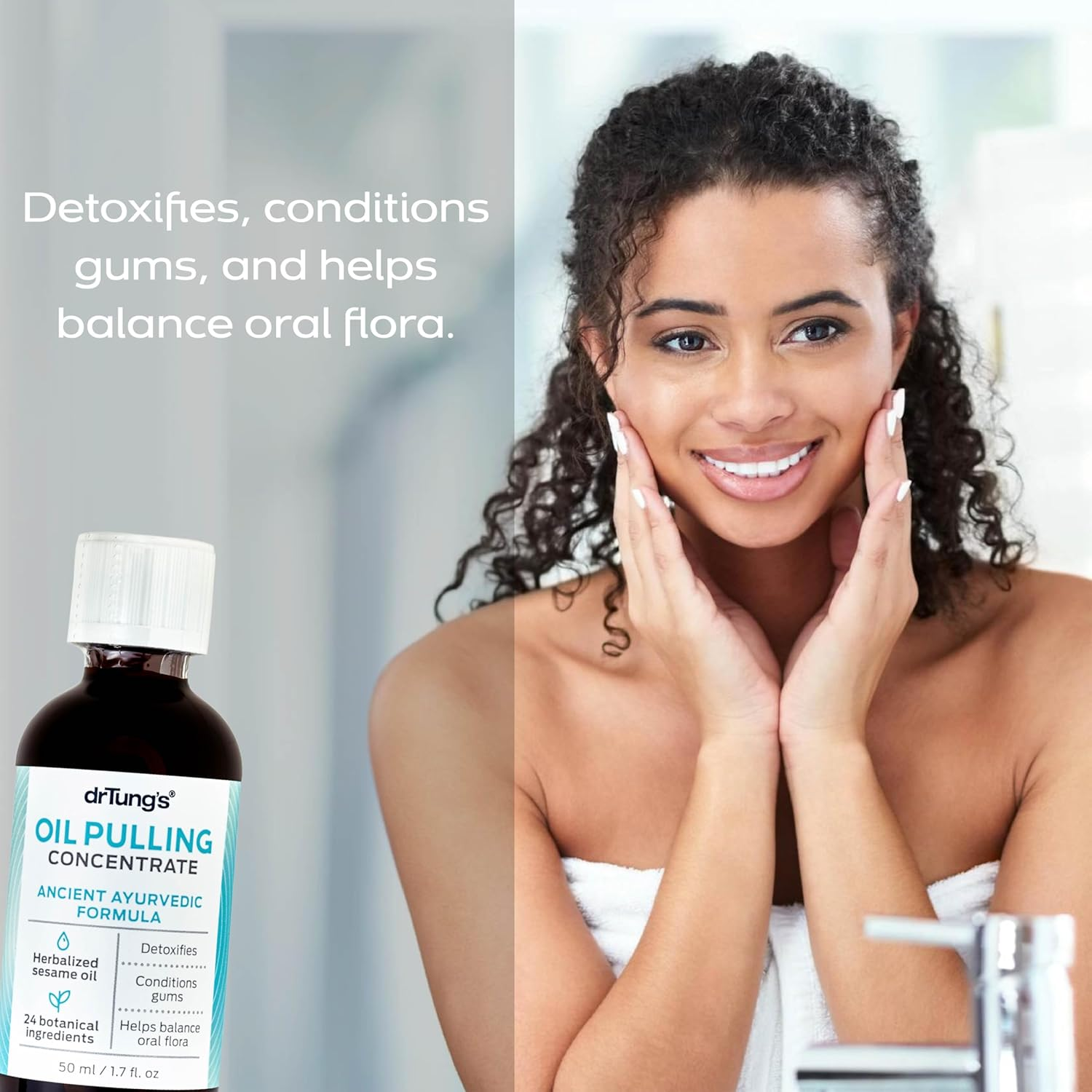 DR TUNG'S Oil Pulling Concentrate Ancient Ayurvedic Formula, 50Ml image number 5