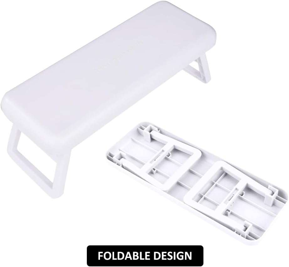 Helweet Nail Arm Rest Cushion, Nail Hand Cushion, Manicure Hand Rest, Nail Cushion Cushion, Nail Studio Cushion, for Manicure Salon, Hand Care, Reduce Hand Pressure, 27.9 X 10.5 Cm (White) image number 2