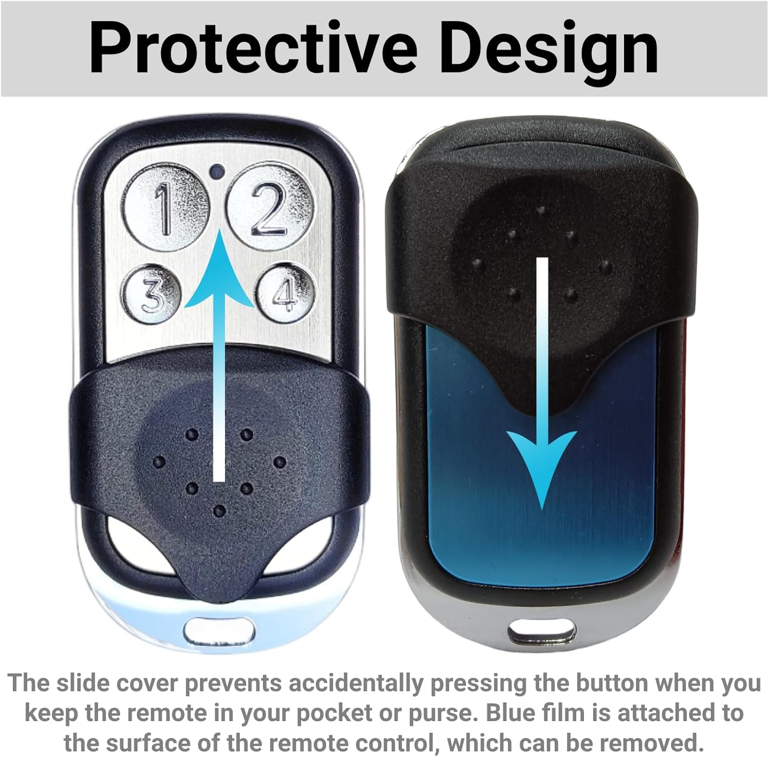 Garage or Gate Remote Compatible with Avanti/Centurion/Superlift Door Opener, Replacement for Avanti TX4 Garage Door Remote Control, 433.92Mhz 4-Channel Transmitter (1 Pack) image number 3