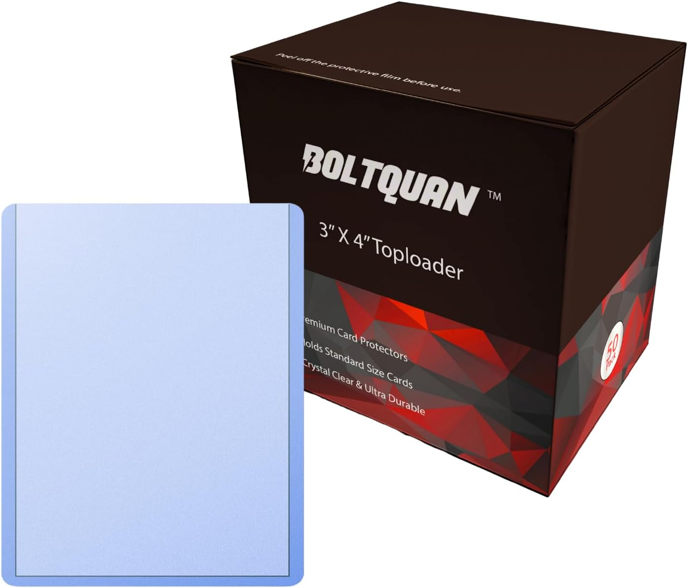 Premium 35Pt Toploaders for Trading Cards &ndash; Ultra Clear, Rigid Protection for Sports Cards, Baseball, MTG, Yu-Gi-Oh!, and More &ndash; Dustproof &ndash; 50 Pack image number 3