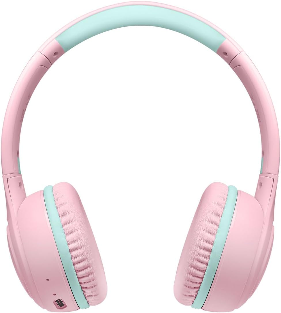 Logilink My First Foldable Kids Headset (BT 5.4) Volume Limit Max 85Db with Microphone (Pink/Light Blue) image number 6