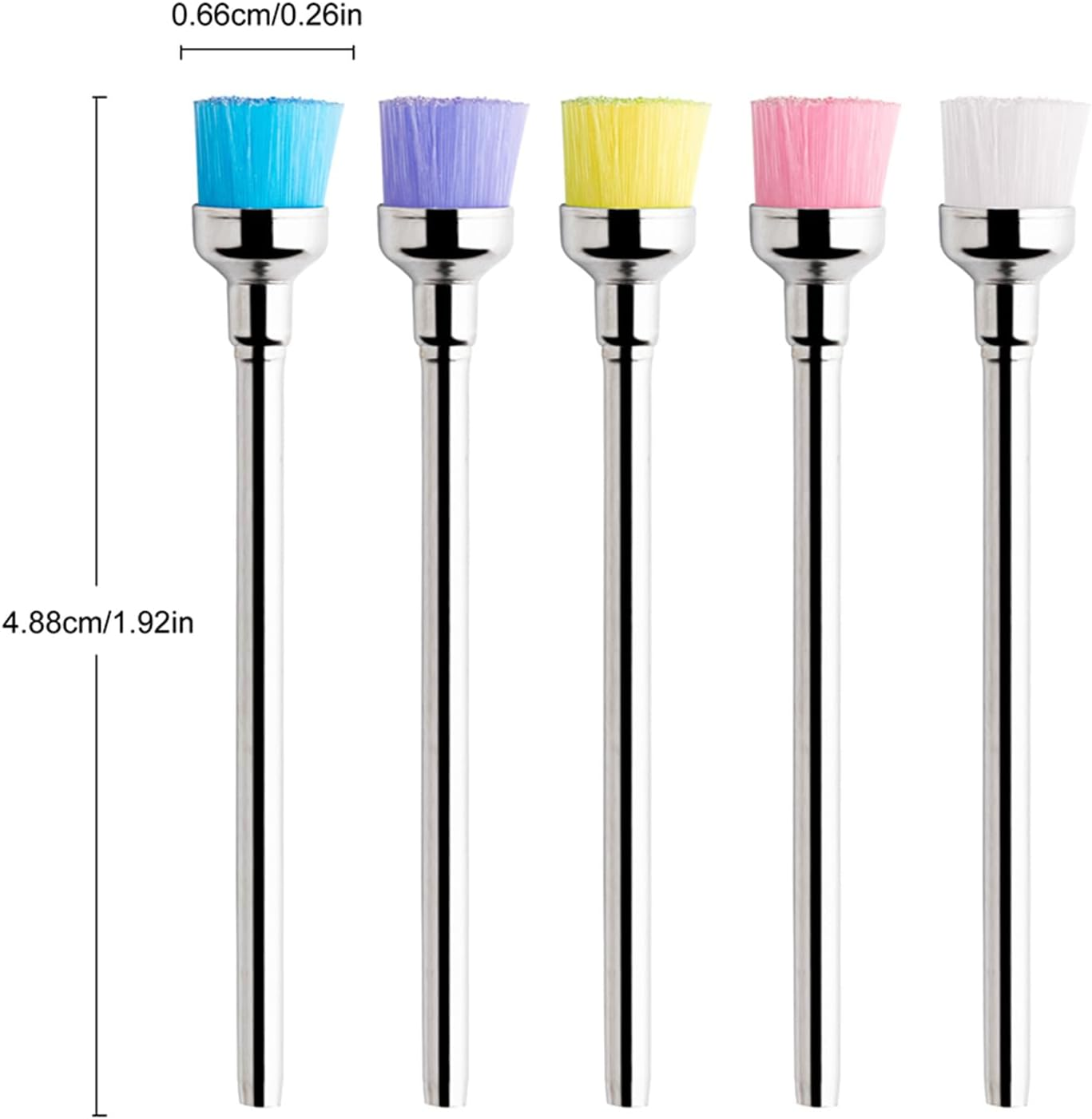 Acycoin2A 5PCS Nail Drill Bit Cleaning Brushes for Nail Electric Drilling Machine Cutter Dust Remover Nail Art Tool image number 6