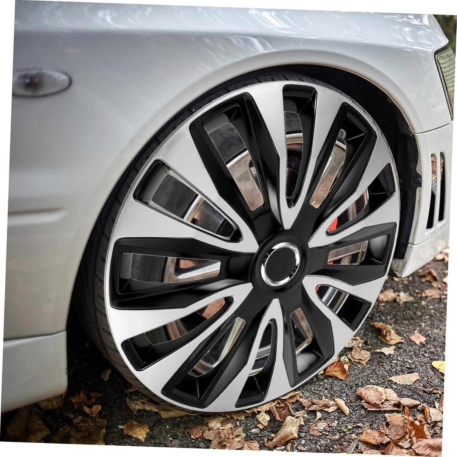 CVUTOVO Hubcaps Wheel Covers Car for Rims Abs Wheel Cap Tool Installation Vehicle Enhancement image number 3